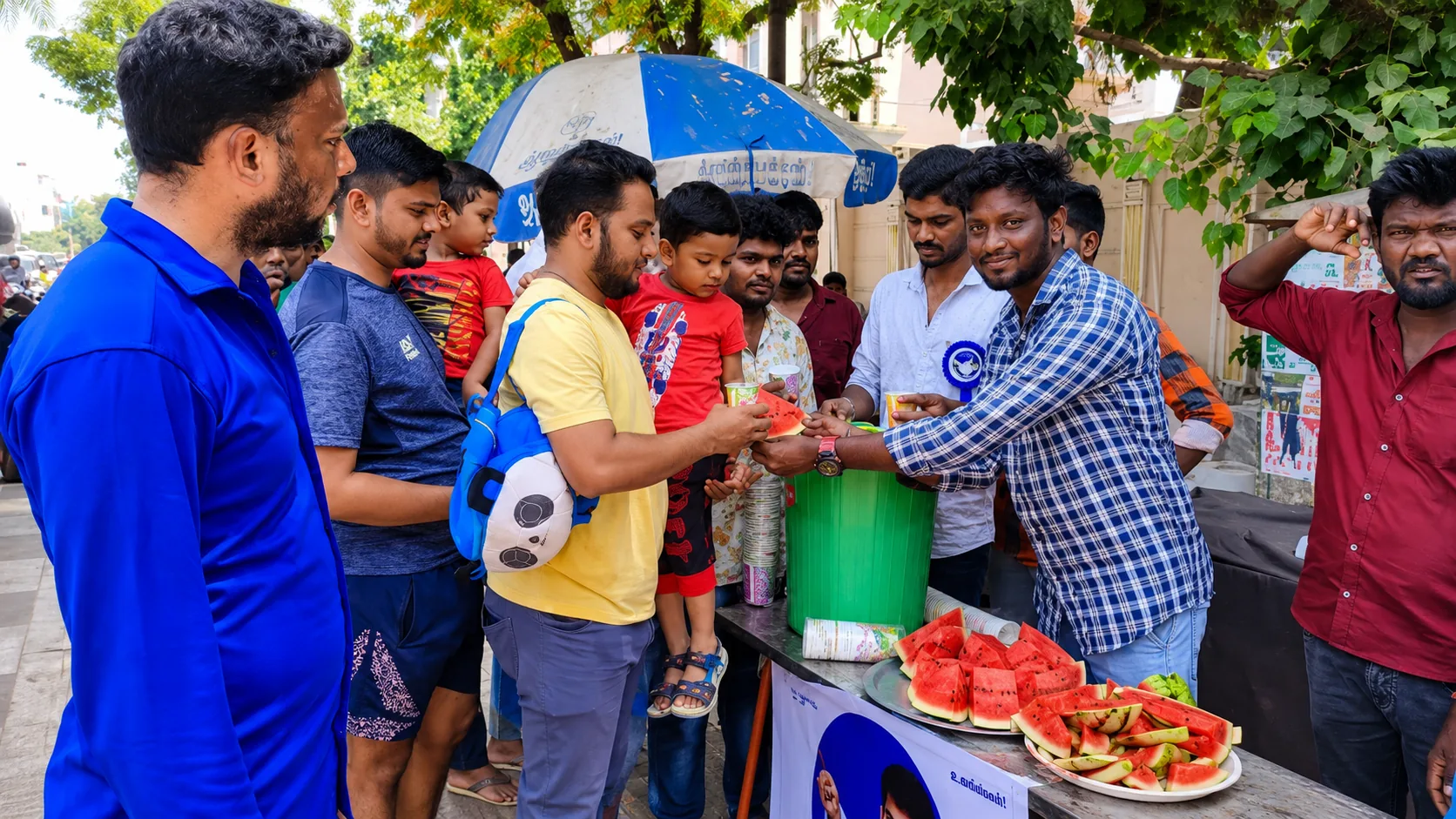 Summer Watermelon & Refreshing Buttermilk Relief Camp for the Public